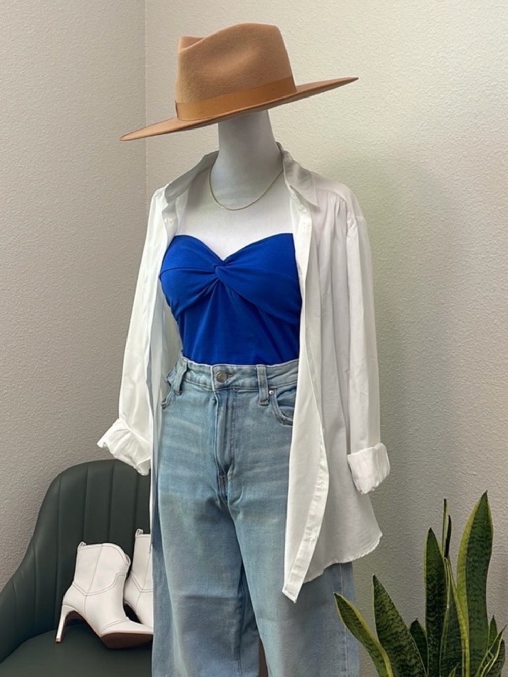 NWT HAVE - Women’s White Button-Up Shirt